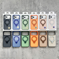 Coque de téléphone antichoc avec support magnétique en TPU+PC pour iPhone 15 Pro Max, 17, 16 Plus, 14, 13, 12, 11 Pro, X, Xr, Xs Max