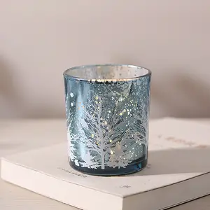 Paquete a granel Portavelas de luces de té para tazas de velas de vidrio de mesa Navidad San Valentín y candelabros votivos de boda