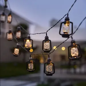 크로스-국경 캠핑 LED 등유 병 램프 문자열 레트로 랜턴 할로윈 부활절 바 장식 조명 자리 도매