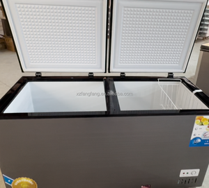 Congélateur coffre double <span class=keywords><strong>porte</strong></span> OEM 405L pour usage domestique et commercial, réfrigérateur <span class=keywords><strong>de</strong></span> grande capacité, appareils électroménagers en gros - Product Image 2