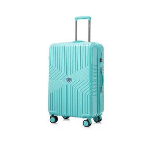 Chất liệu ABS nhẹ hành lý cạnh cứng du lịch sức chứa lớn một loạt các màu sắc đơn giản màu rắn thời trang Vali gia đình