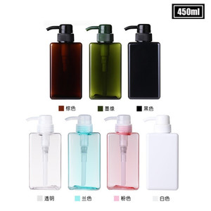 100ml - 650ml Flat Square Shape Cosmetic Lotion <strong>Pump</strong> <strong>Shampoo</strong> <strong>Bottle</strong> White Black Amber Pink PETG Plastic <strong>Bottle</strong> With <strong>Pump</strong> - Product Image 5