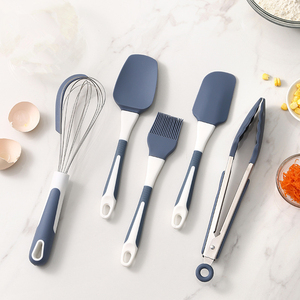 Nhà Bếp nướng phụ kiện Kit gói Silicone thìa xẻng Kẹp thực phẩm Whisk dầu bàn chải <span class=keywords><strong>5</strong></span> miếng Baking công cụ thiết lập - Product Image 2
