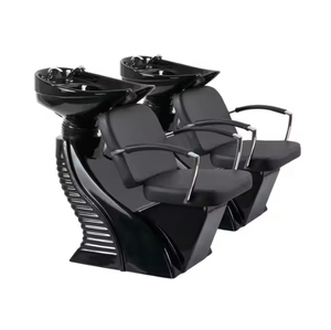Shampoo Chair Backwash Unit / Shampoo Bowl and Chair Hair Salon Furniture / Salon Gold Shampoo Chair - Product Image 2