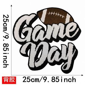 Nouvelle Écusson Brodé en Chenille Thermocollant Grande Taille Coloré pour T-shirts et Sweats à Capuche – Thème Rugby - Product Image 6