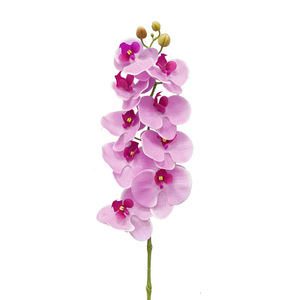 Orquídeas Phalaenopsis Artificiales, 9 Cabezas, 98 cm de Largo, Textura Realista, PVC, Plástico Suave, para Decoración de Sala de Estar y Bodas - Product Image 4
