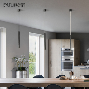 PULUOTI Nuovo design in alluminio di lusso appeso bianco nero coperta soggiorno <span class=keywords><strong>moderno</strong></span> <span class=keywords><strong>lampadario</strong></span> - Product Image 2