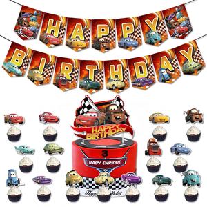 Bonito <span class=keywords><strong>Hot</strong></span> <span class=keywords><strong>Wheels</strong></span>, decoración <span class=keywords><strong>de</strong></span> fiesta temática <span class=keywords><strong>de</strong></span> coche, pancarta <span class=keywords><strong>de</strong></span> cumpleaños para niños, remolinos colgantes, <span class=keywords><strong>Hot</strong></span> <span class=keywords><strong>Wheels</strong></span> Racing Balloon Cake Toppers Set - Product Image 2