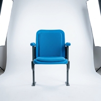 Chaise de stade pliable rembourrée robuste résistante aux intempéries, siège VIP fixe pour gradins, fixation au sol, résistance aux UV