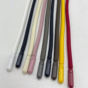 Cordón de poliéster trenzado 100% con punta metálica para sudaderas, pantalones y zapatos - Product Image 1