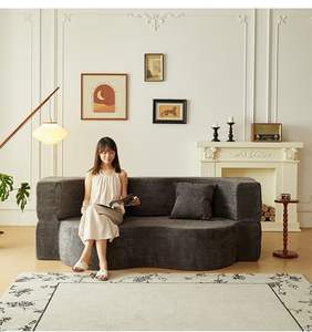 Sofá Cama de Compresión para Sala de Estar con Colchoneta de Futón Seccional Extensible, Usado para Sofá de Compresión de Descanso - Product Image 6