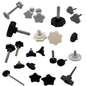 Profesional disesuaikan untuk gagang mebel tombol berbagai ukuran warna plastik berulir PP ABS bintang segitiga sekrup pegangan - Product Image 1