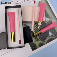 Kit de Maquillage Lèvres Luxe 2-en-1 : Gloss et Crayon à Lèvres Haute Pigmentation Longue Durée en Tube Métallique – Vente en Gros