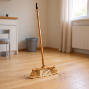 Modelo Padua Broom With Wooden Handle And Natural Bristles For Floor Cleaning - Product Image 2
