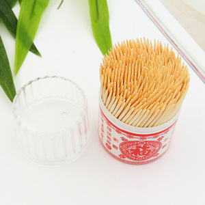 Bamboo Saint <b>Toothpicks</b> 2.5mm X 80mm 300-Piece Bottle Pack Disposable Bamboo Fruit Skewers - Product Image 2