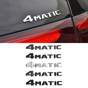 Autocollants de logo de voiture Chrome 4MATIC en gros pour <span class=keywords><strong>Mercedes</strong></span> C63 C200L, emblèmes de coffre arrière, nouveaux badges de coffre arrière 3D ABS <span class=keywords><strong>noir</strong></span> brillant - Product Image 4