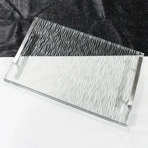 Classic Lucite Challah Board Clear Chopping Board Non Slip Glass Cutting Boards For Kitchen and Shabbat Table