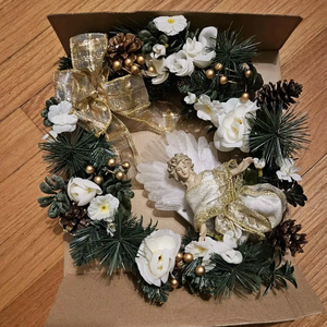 Grande <span class=keywords><strong>couronne</strong></span> <span class=keywords><strong>de</strong></span> porte <span class=keywords><strong>de</strong></span> Noël géante Décorations <span class=keywords><strong>de</strong></span> guirlande <span class=keywords><strong>de</strong></span> Noël pour porte d'entrée - Product Image 1