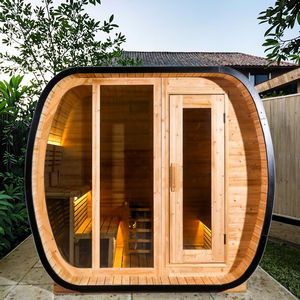HELIUS Sauna à vapeur extérieur en bois massif populaire avec <span class=keywords><strong>dressing</strong></span> <span class=keywords><strong>pour</strong></span> <span class=keywords><strong>2</strong></span> <span class=keywords><strong>personnes</strong></span> Sauna romantique à domicile privé - Product Image 1