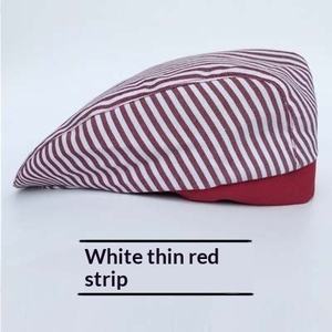 Chapeau de chef en sergé rayé en polyester, béret de <span class=keywords><strong>barman</strong></span> pour restaurant et bar, casquette unisexe - Product Image 6