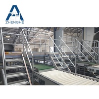 Plateforme d'entretien en aluminium de qualité aéronautique avec garde-corps et passerelle