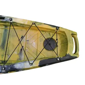 Pedal Berkendara Perahu Poli Memancing Plastik Satu Kursi, Pedal Drive dengan Motor Elektrik dengan Livewell