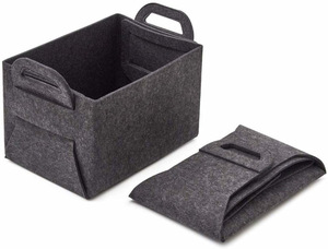 Cesta plegable de almacenamiento de fieltro ecológica, organizador rectangular multifunción, artículos para bebés, regalos para niños, juguetes, estilo colorido - Product Image 5
