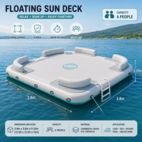 Plateforme flottante gonflable pour quai de bateau, quai de jet ski et loisirs aquatiques pour le plaisir aquatique en plein air