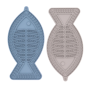 Almohadilla Grande de Silicona con Forma de Pez para Lamer, Comedero Lento con Ventosas para Entrenamiento de Perros - Product Image 3