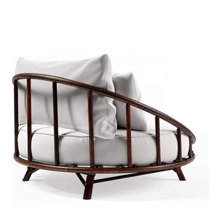 Canapé-lit d'appoint de grande taille pour l'extérieur et l'intérieur, chaise de jardin, siège de <span class=keywords><strong>piscine</strong></span>, avec coussin et oreillers, canapé-lit rond - Product Image 3