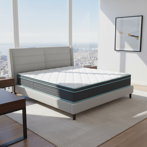 Colchón híbrido muelle, <span class=keywords><strong>espuma</strong></span> y látex, duradero, muy cómodo, antiácaros, ideal para dormir boca abajo - Product Image 2