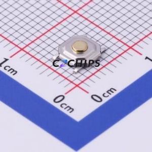 TS-1087S-AR01616 Tactile Switch SMD Switch Single Pole Single Throw Round Button 1.6N Vertical Mount - Product Image 1