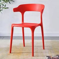 Chaise de salle à manger empilable personnalisée, style simple, robuste, résistante aux rayures, pour la vente en gros