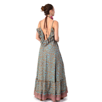 Nouvelle Robe Longue Plissée Sans Manches Col V en Laine Douce pour Femme, Couleur Unie Élégante, Respirante et Naturelle pour l'Été