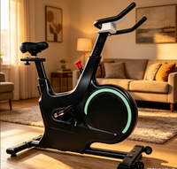 Sepeda Statis Magnetik untuk Latihan Kardio di Rumah, Peralatan Olahraga Rumahan, Sepeda Spinning untuk Latihan di Dalam Ruangan