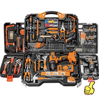 Kit d'Outils Ménagers 120 Pièces Moteur Brushless Batterie Lithium Outil Électrique Perceuse à Main pour un Diamètre de Perçage de 10mm