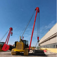 Grue sur chenilles hydraulique HGY45, flèche de 7500/8500 mm, hauteur de levage de 6400/7400 mm, moment de levage élevé, machine de construction populaire