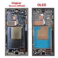 Pantalla OLED para Smartphone S24 Ultra, LCD Frontal Super AMOLED S24 Ultra 5G, Display Original con Marco y Lector de Huella para Samsung Galaxy