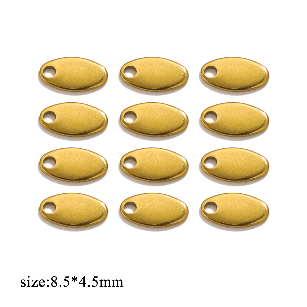 Gold-blank oval