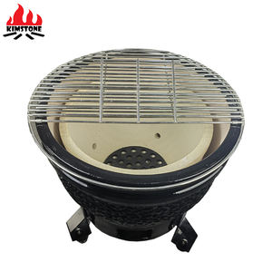 Kimstone Outdoor Kitchen Chimenea <span class=keywords><strong>de</strong></span> 18 pulgadas Kamado <span class=keywords><strong>Barbacoa</strong></span> Parrilla <span class=keywords><strong>de</strong></span> carbón al aire libre con soporte Trípode y ruedas - Product Image 4