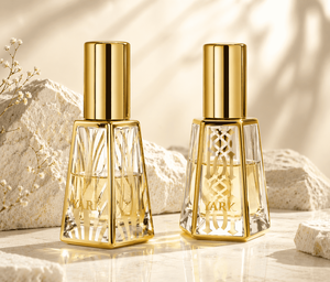 Luxury Hexahedral Electroplate <b>Glass</b> Spray <b>Bottle</b> <b>Empty</b> 15ml 12ml 10ml 8ml Gold Sliver Screw Sprayer Mini Perfume <b>Bottle</b> - Product Image 2