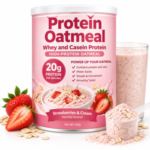 Batido Sustituto de Comida de <span class=keywords><strong>Avena</strong></span> con Proteína de Leche, Caseína y <span class=keywords><strong>Avena</strong></span>, Bajo <span class=keywords><strong>en</strong></span> Azúcar y Alto <span class=keywords><strong>en</strong></span> Fibra, con Sabor a Crema de Fresa, Personalizado OEM - Product Image 1