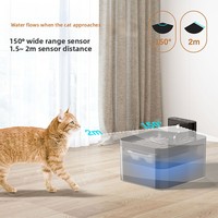 Fontaine à eau intelligente pour animaux de compagnie avec capteur infrarouge, pour chats et chiens, type C, autonomie de 30 jours, détachable, fabrication directe OEM