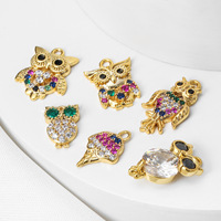 Collier ZUOLA en laiton écologique plaqué or véritable 18 carats avec pendentif animal créatif et zircone 5A – Accessoire de mode