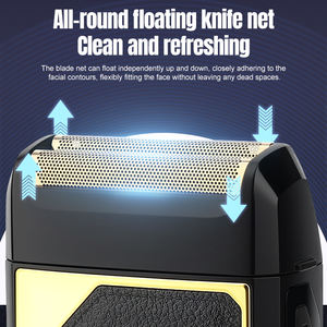 Resuxi WK-5811 Electric Shaver Full Body Water Washing Flutuante Double-blade 8000 RPM Reciprocating Shaver elétrico para homens - Product Image 3