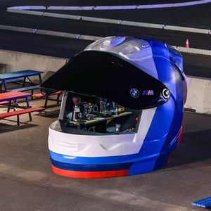 Kiosque à café sphérique, <span class=keywords><strong>espace</strong></span> de lecture mobile, boutique en acier de structure créative en forme de casque - Product Image 5