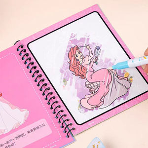 Livre d'images en anglais pour enfants de maternelle en gros, avec exercices de coloriage et de calligraphie, en carton, impression sirène, produit d'usine - Product Image 3