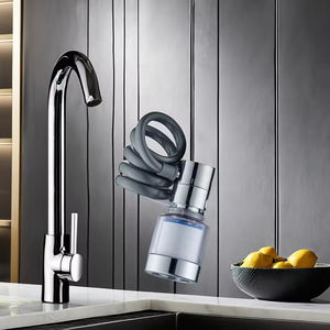 Accessoires modernes <span class=keywords><strong>de</strong></span> robinet <span class=keywords><strong>de</strong></span> cuisine en ABS réglable à 360 degrés sortie d'eau <span class=keywords><strong>de</strong></span> <span class=keywords><strong>bouche</strong></span> <span class=keywords><strong>de</strong></span> cascade pour une utilisation en appartement - Product Image 3