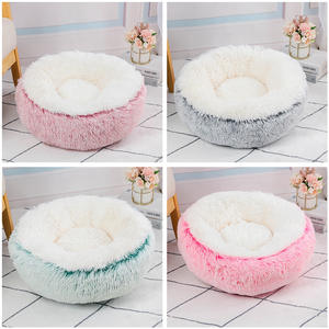 Venta al por mayor Eco-Friendly <span class=keywords><strong>Plush</strong></span> Pet Bed Dogs Simple Contraste Color Stitching Universal Deep Sleep Winter All Seasons Solid Cloth - Product Image 4