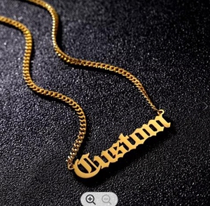 Custom Name Neutral Fashion Wholesale <strong>Cheap</strong> High Quality Hot Selling Stainless Steel <strong>Necklace</strong> - Product Image 4